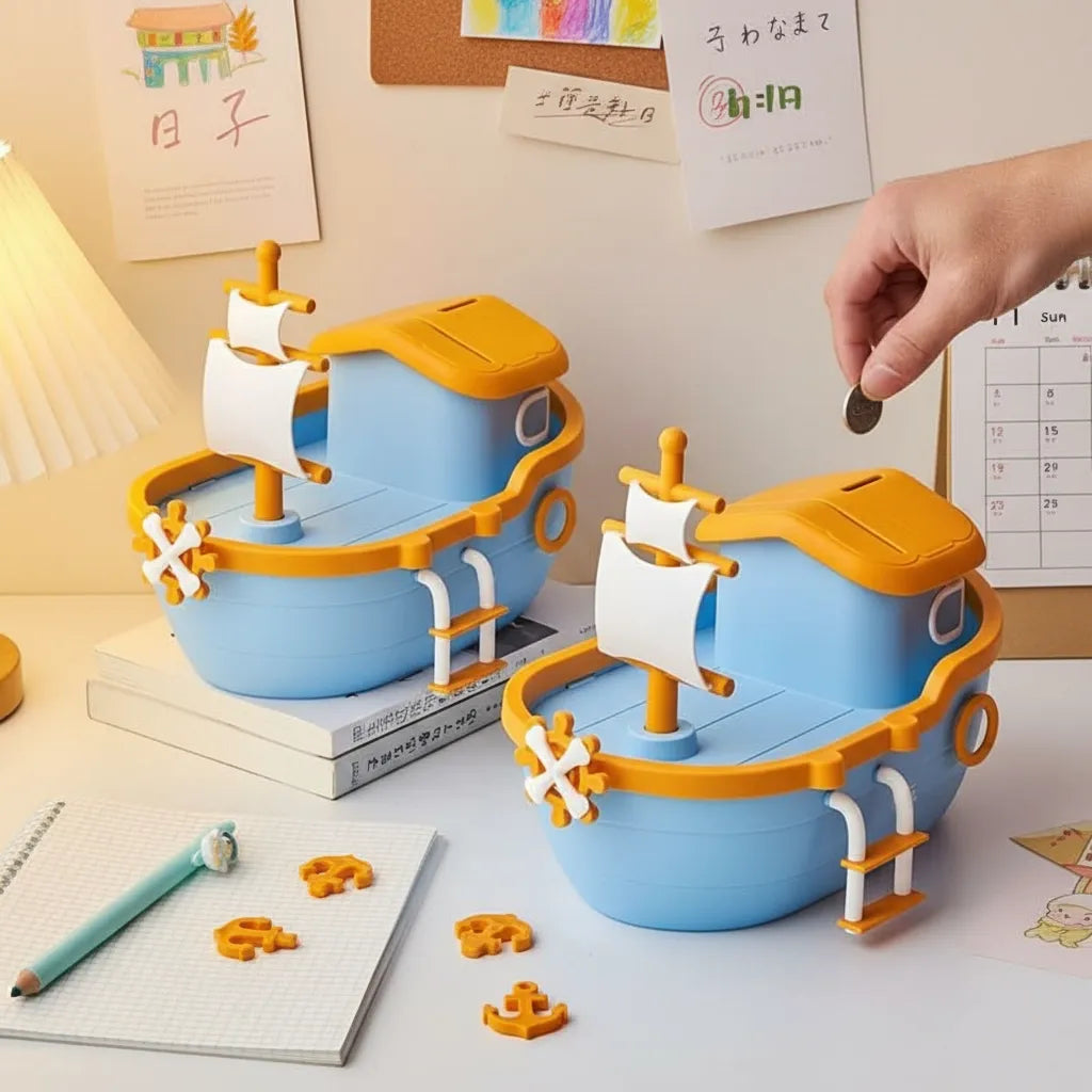 Tirelire Bateau pour Enfant