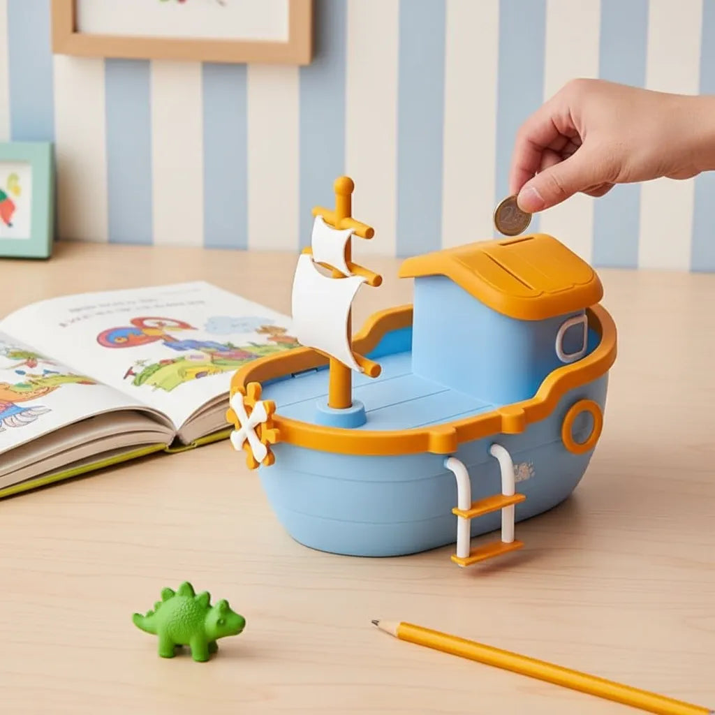 Tirelire Bateau pour Enfant