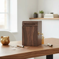 Tirelire en Bois Brut