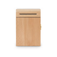 Tirelire en Bois Brut