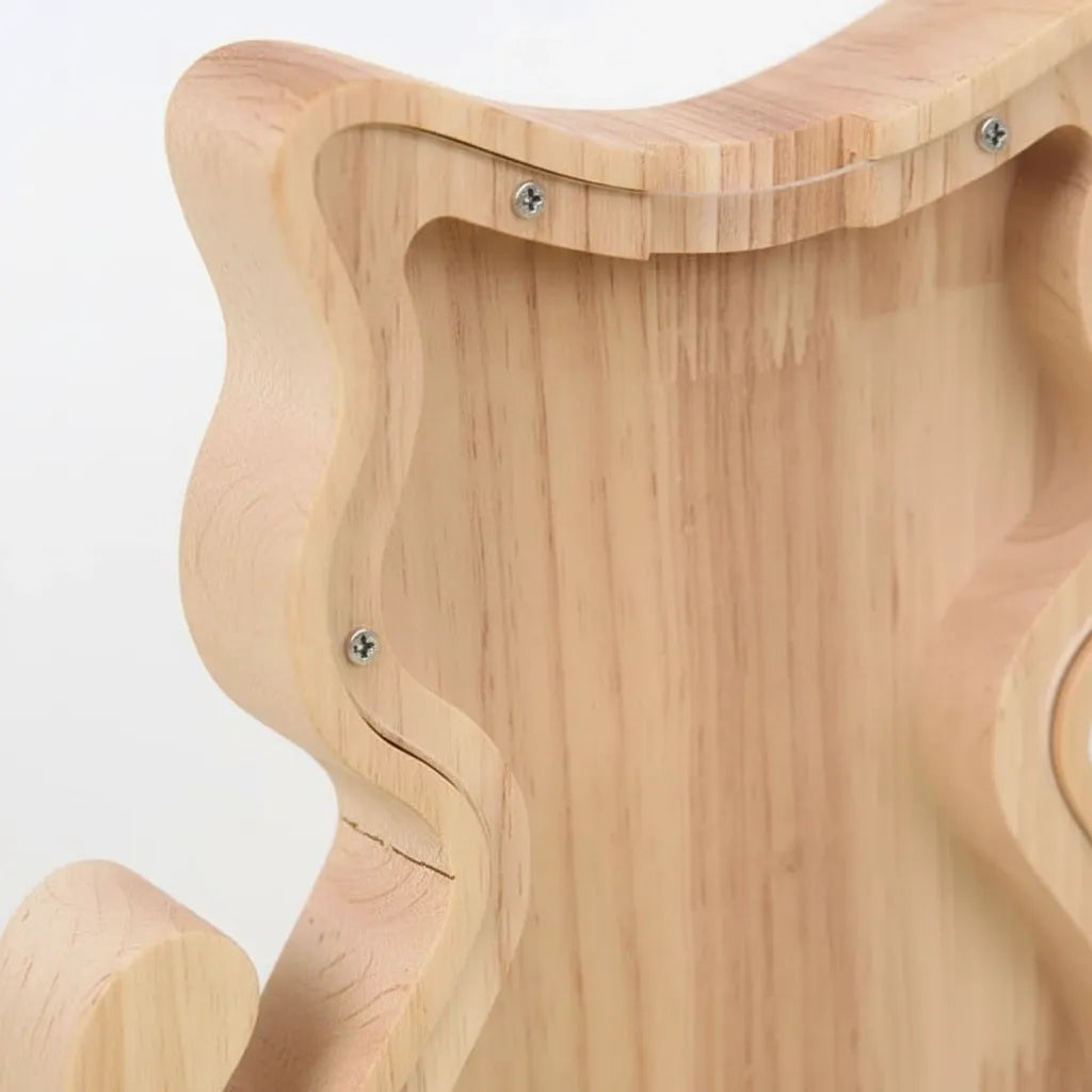Tirelire Chat en Bois