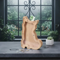 Tirelire Chat en Bois