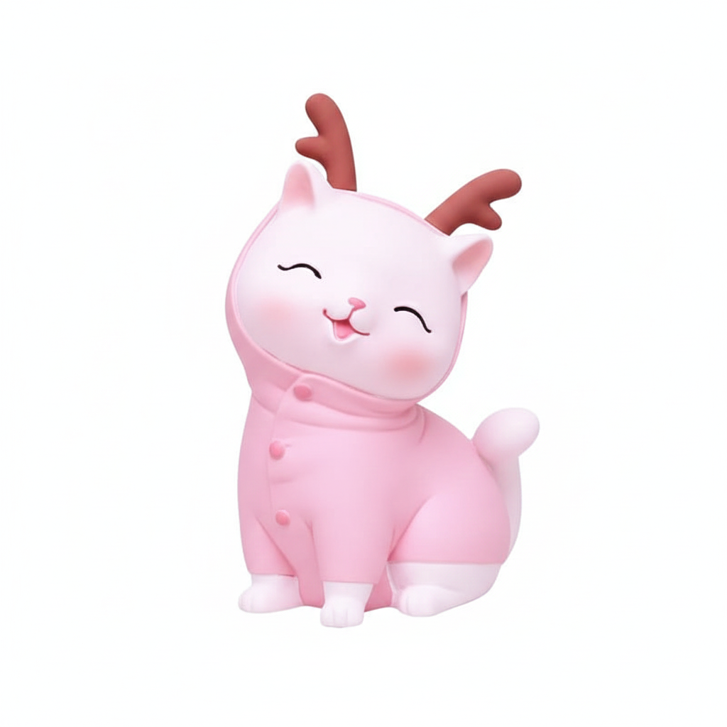 Tirelire Chat Rose