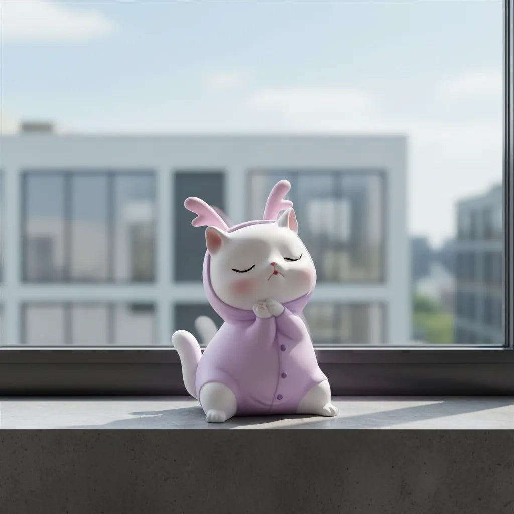 Tirelire Chat Rose