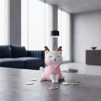 Tirelire Chat Rose