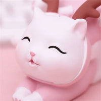 Tirelire Chat Rose