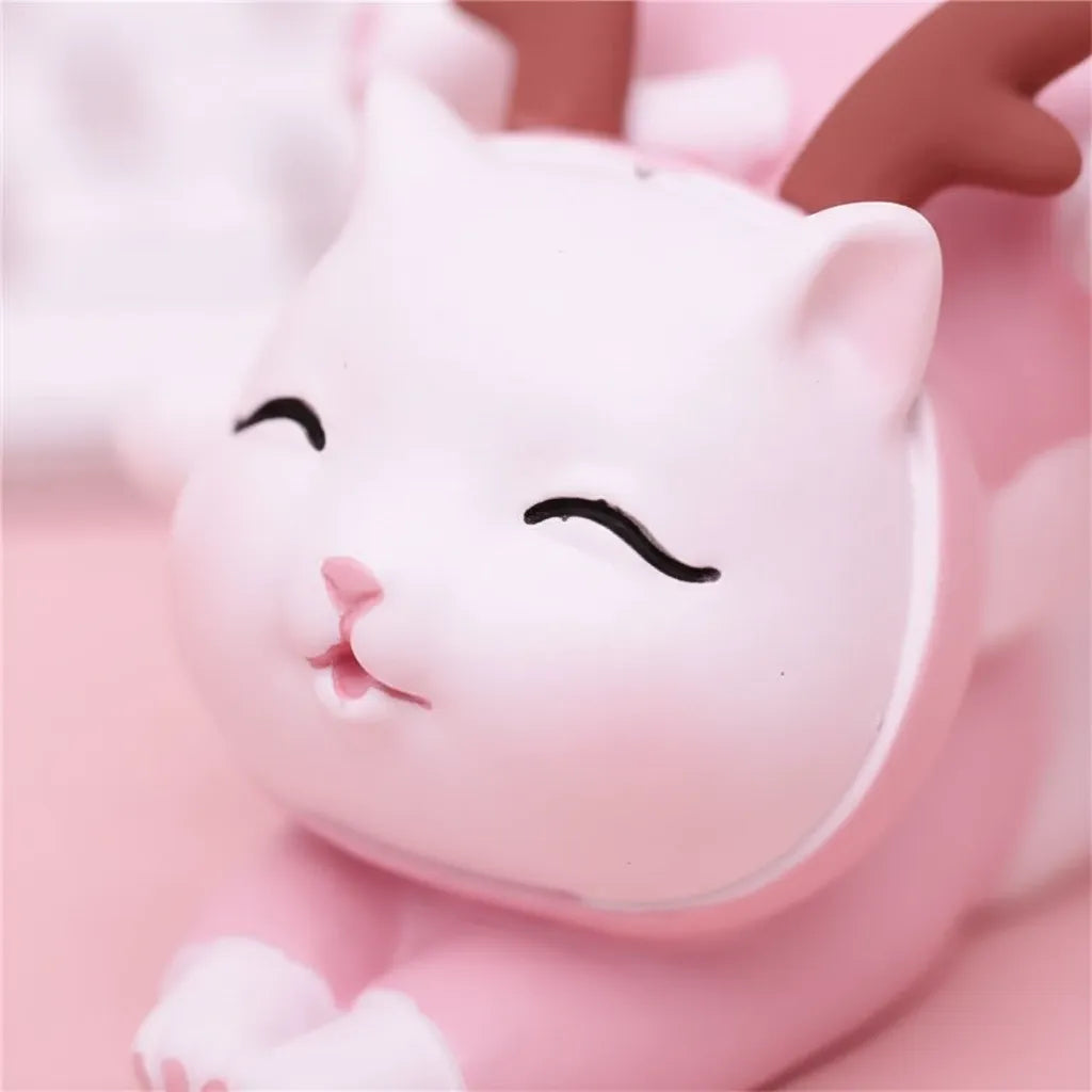 Tirelire Chat Rose