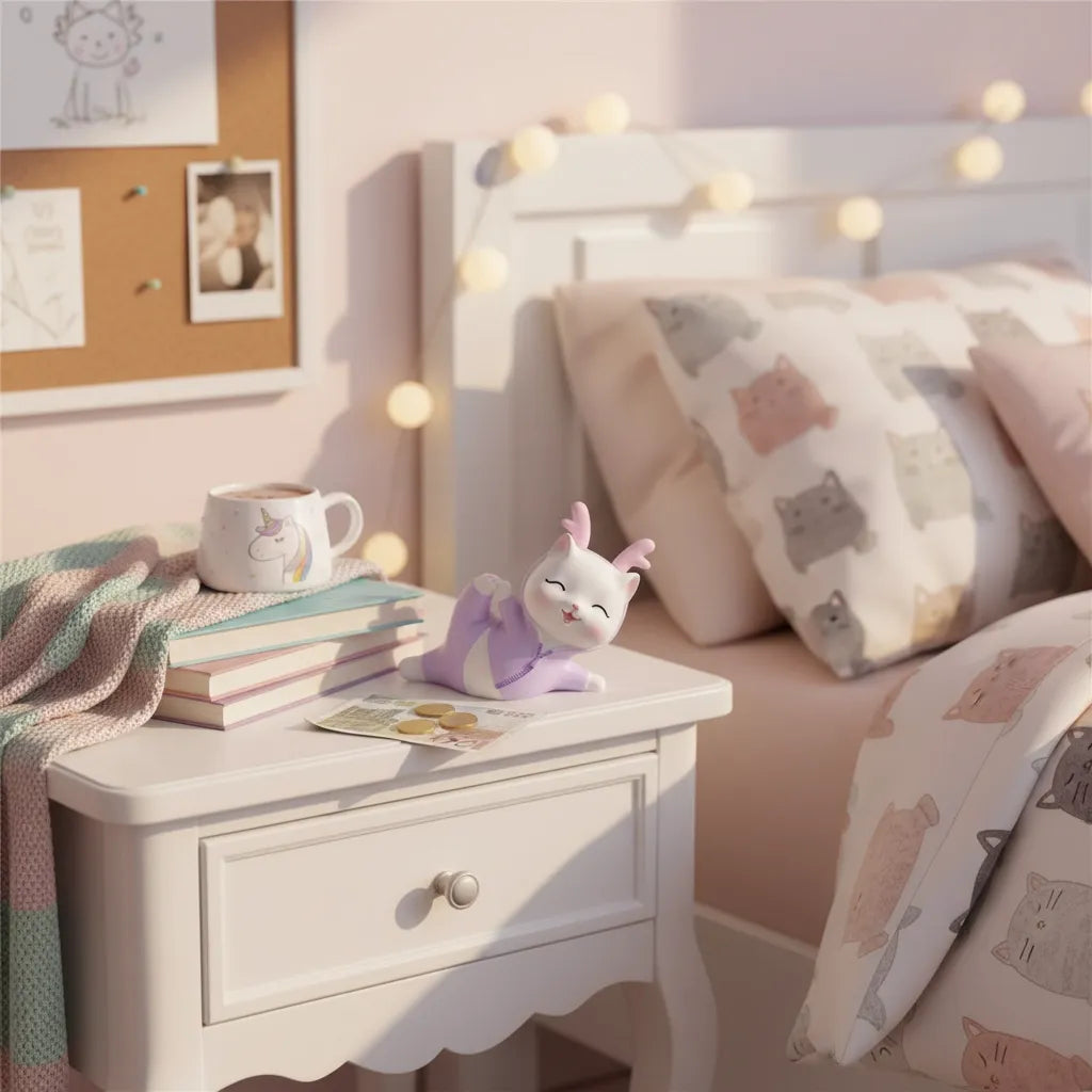 Tirelire Chat Rose