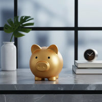 Tirelire Cochon Doré