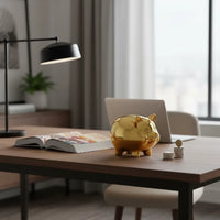 Tirelire Cochon en Or