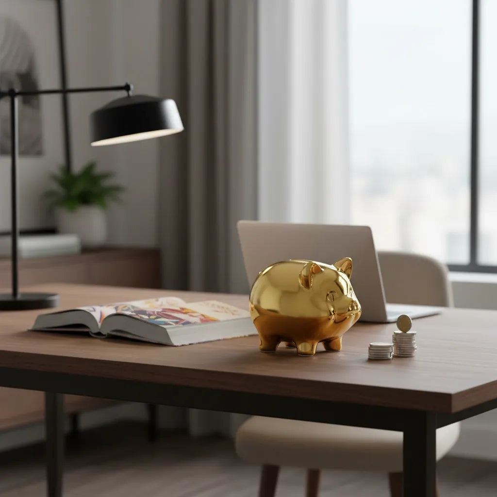 Tirelire Cochon en Or