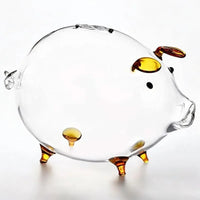 Tirelire Cochon en Verre