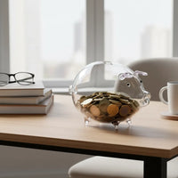 Tirelire Cochon en Verre