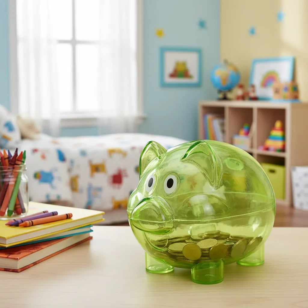 Tirelire Cochon Transparente