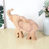Tirelire Éléphant en Bois