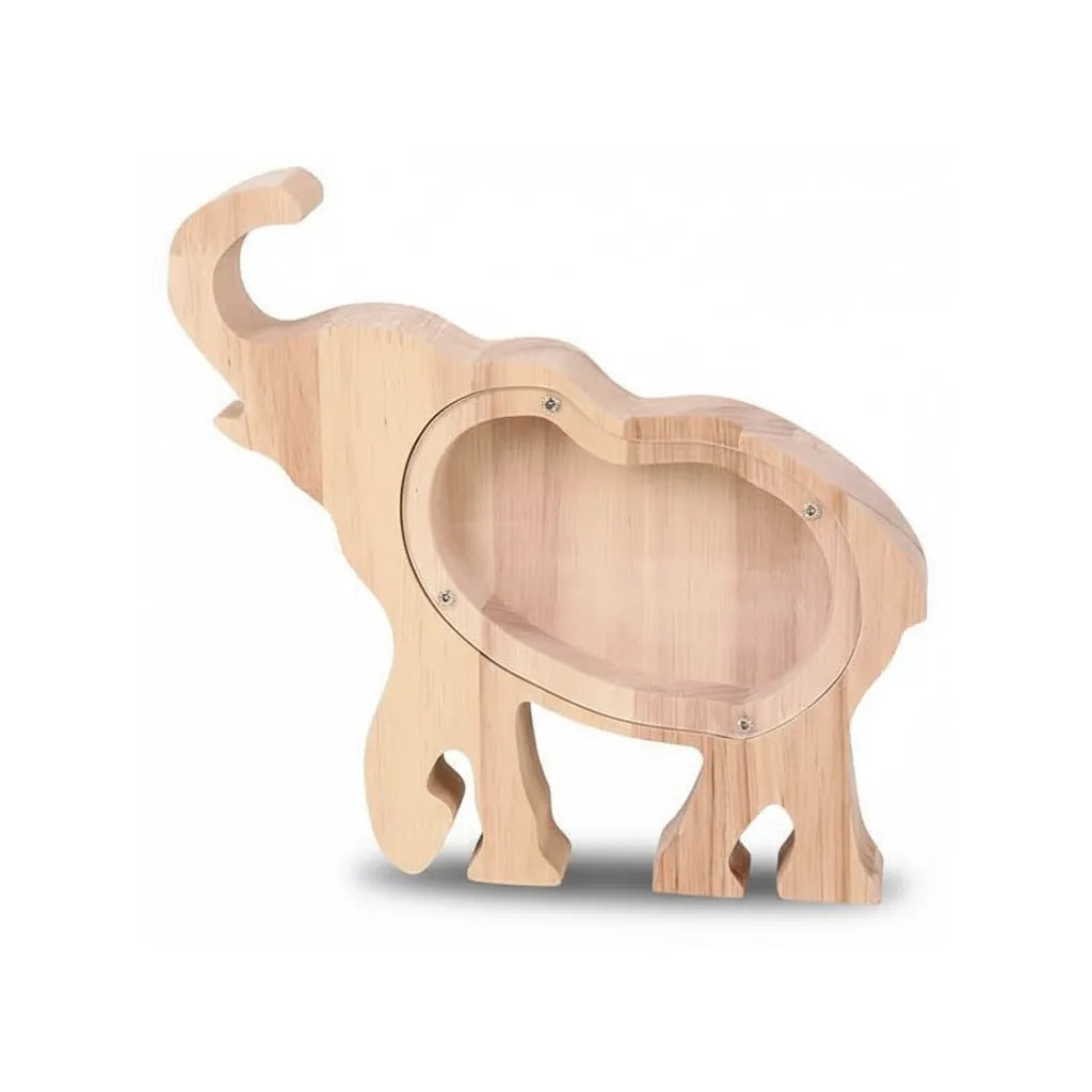 Tirelire Éléphant en Bois