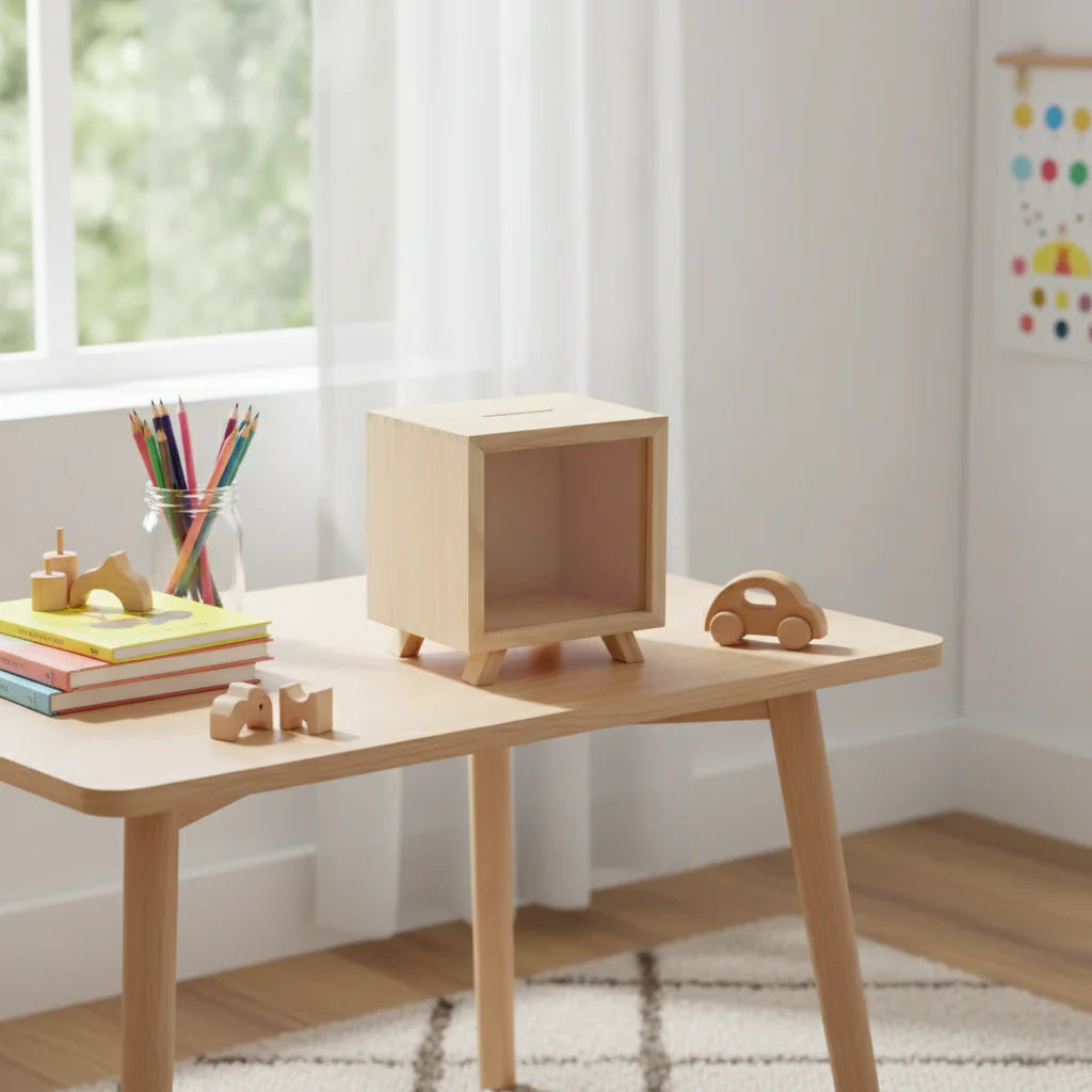 Tirelire en Bois à Personnaliser