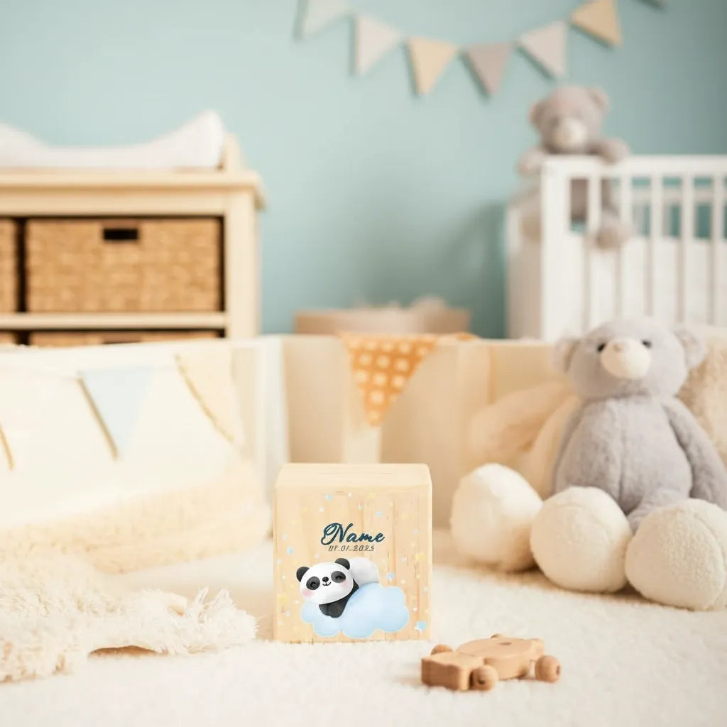 Tirelire en Bois Personnalisée pour Enfant