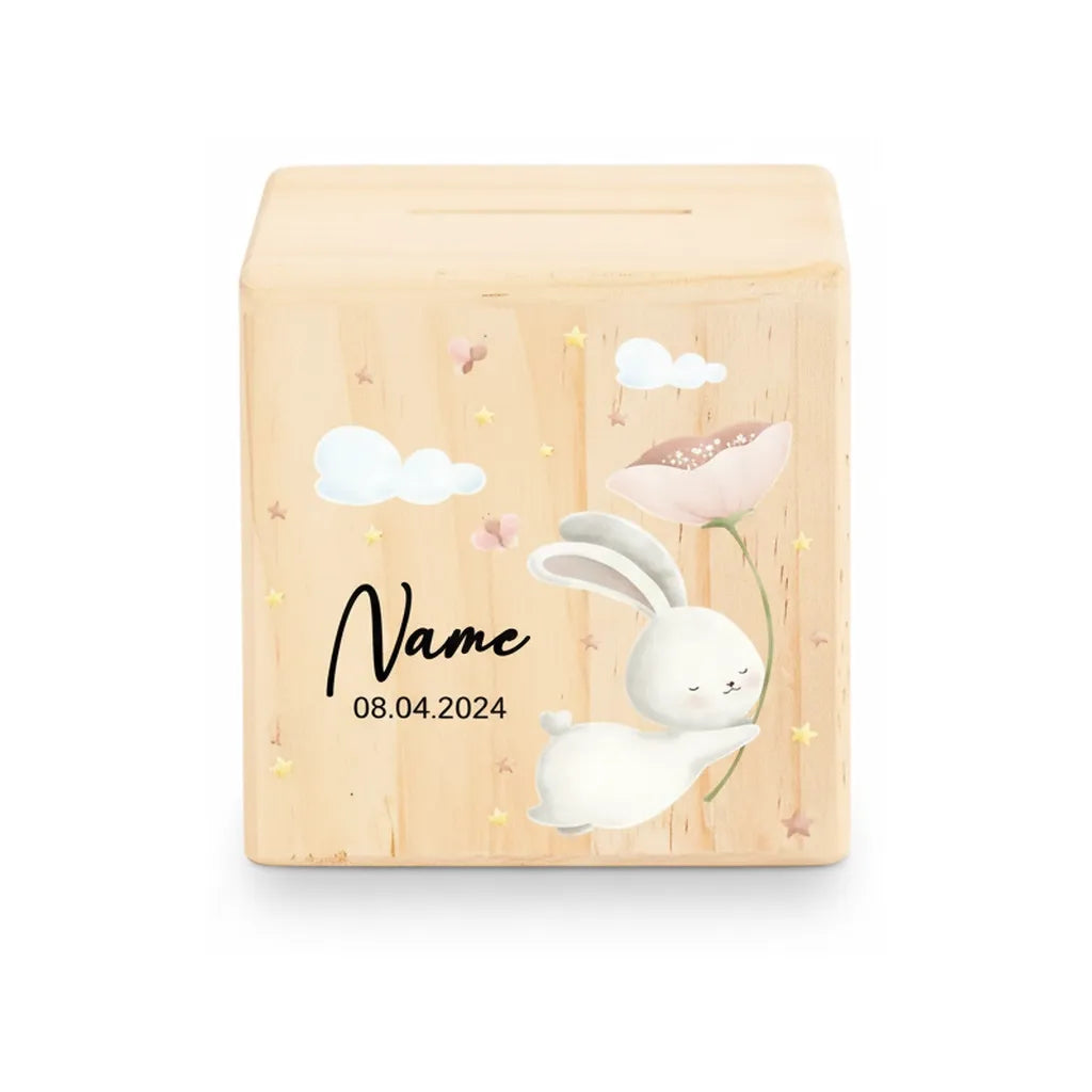Tirelire en Bois Personnalisée pour Enfant
