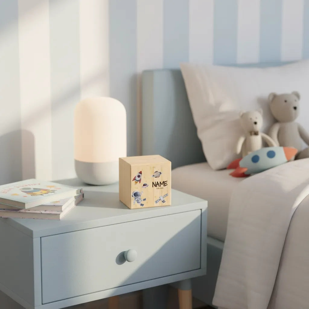 Tirelire en Bois Personnalisée pour Enfant