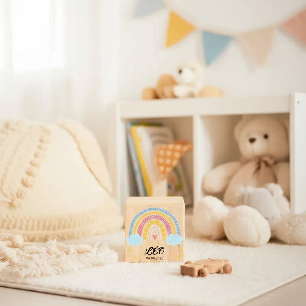 Tirelire en Bois Personnalisée pour Enfant