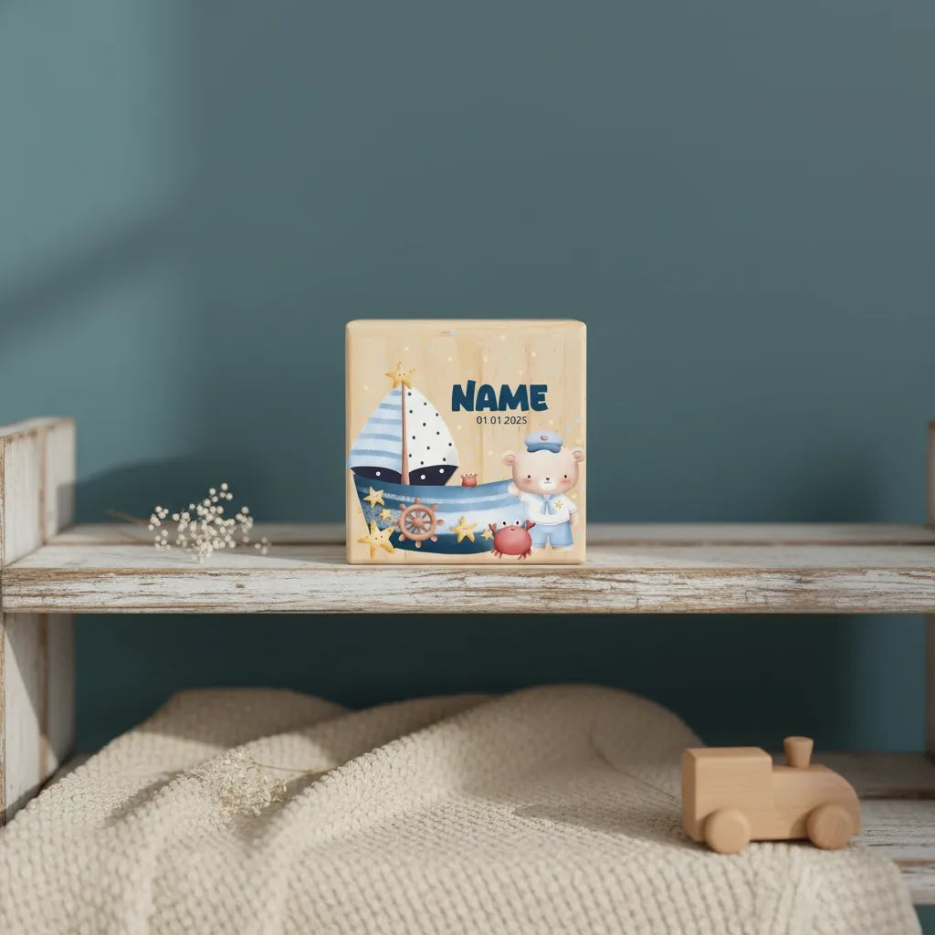 Tirelire en Bois Personnalisée pour Enfant