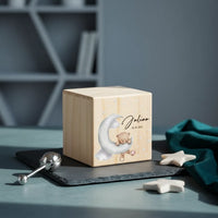 Tirelire en Bois Personnalisée pour Enfant