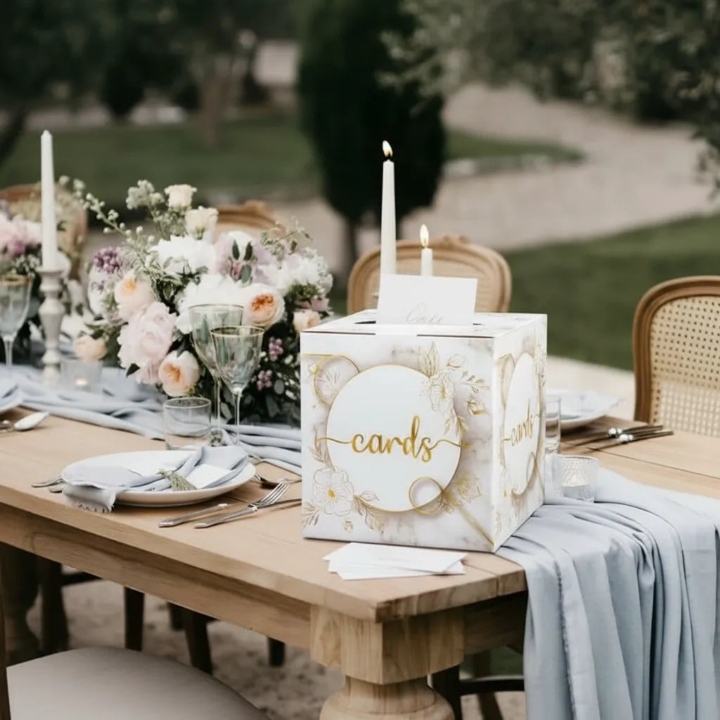 Tirelire en Carton pour Mariage