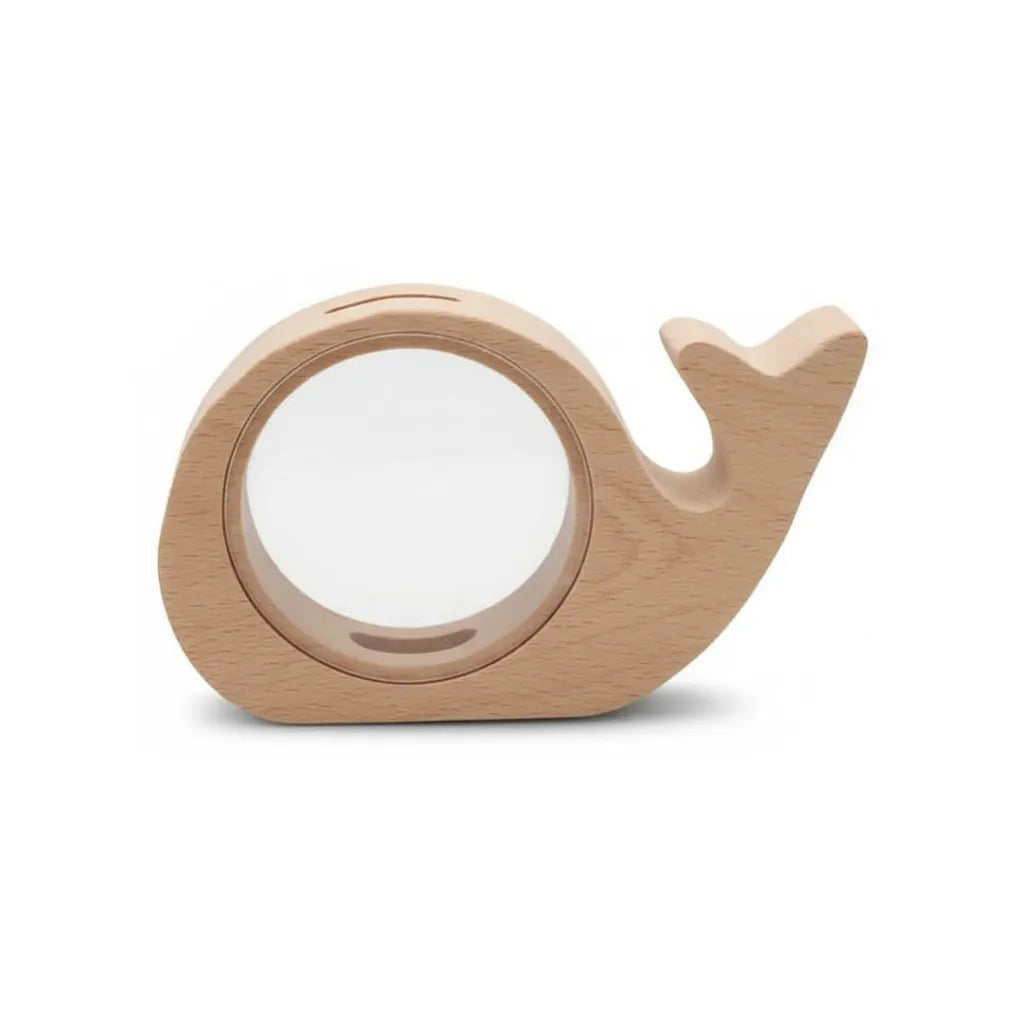 Tirelire Escargot en Bois