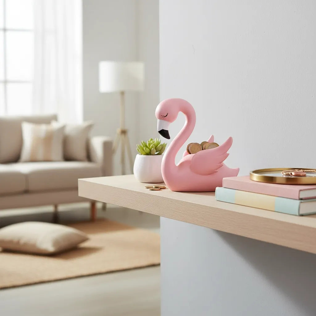 Tirelire Flamant Rose