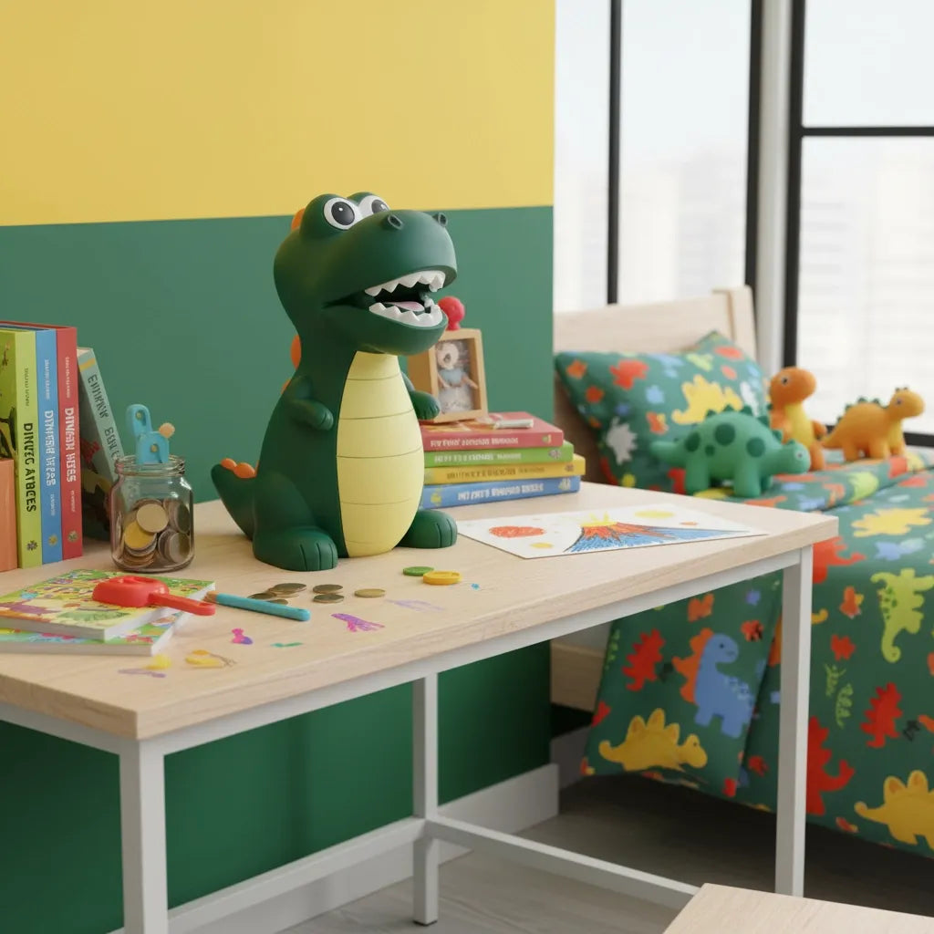 Tirelire Garçon Dinosaure