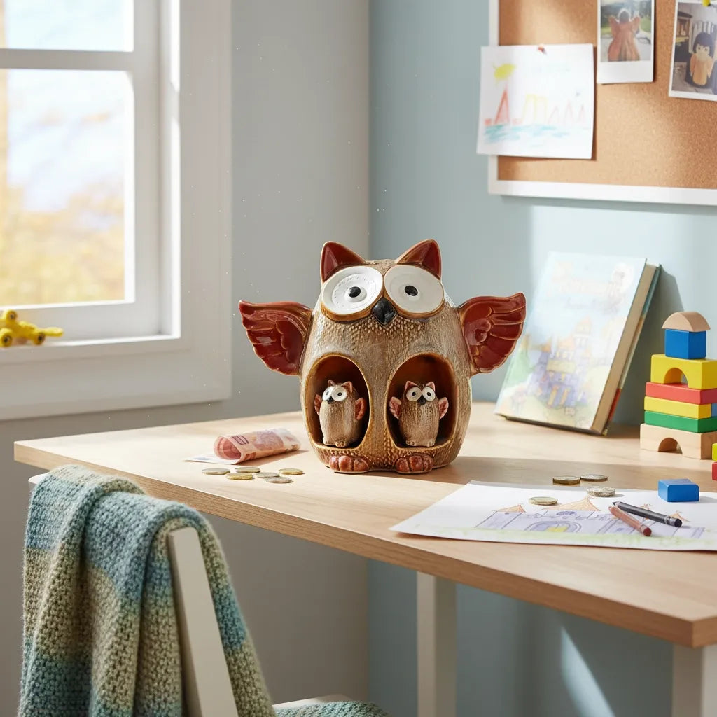 Tirelire Hibou Céramique