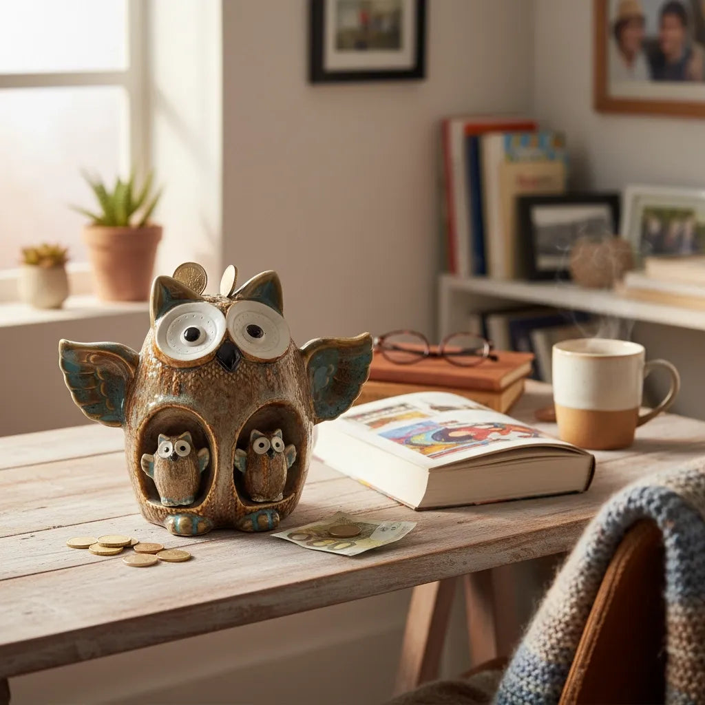 Tirelire Hibou Céramique