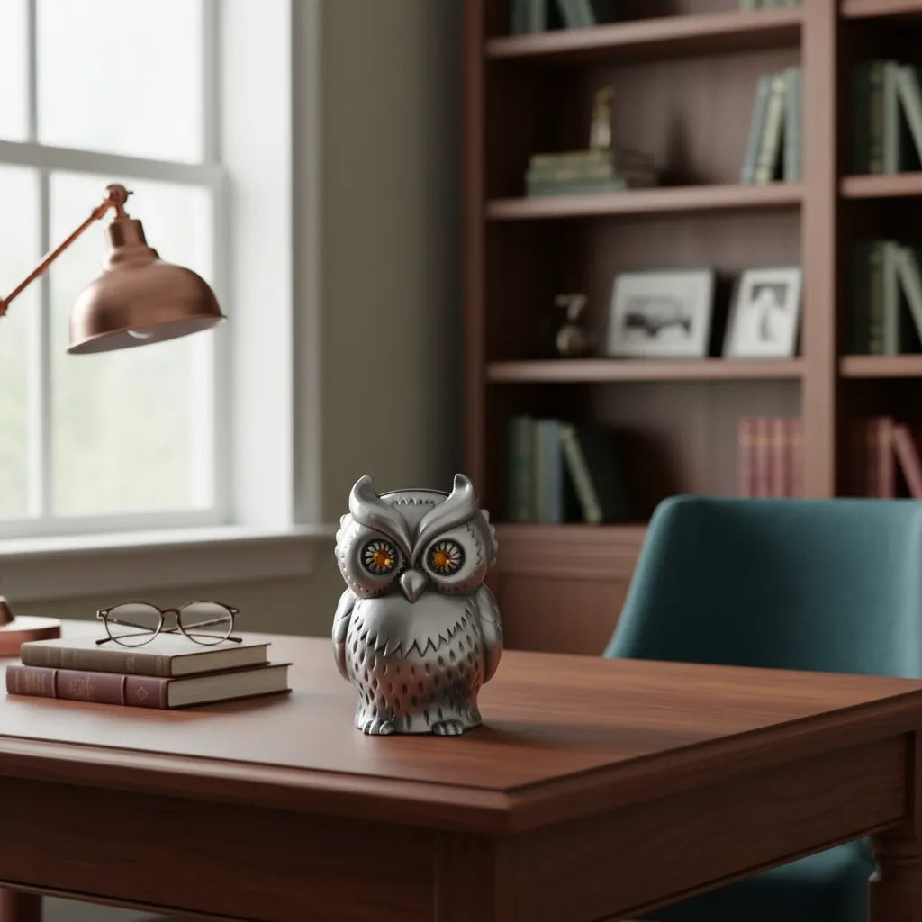 Tirelire Hibou en Métal