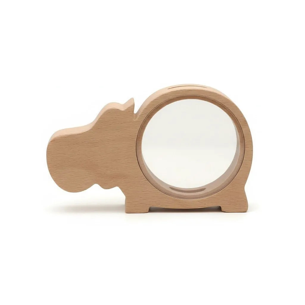Tirelire Hippo en Bois