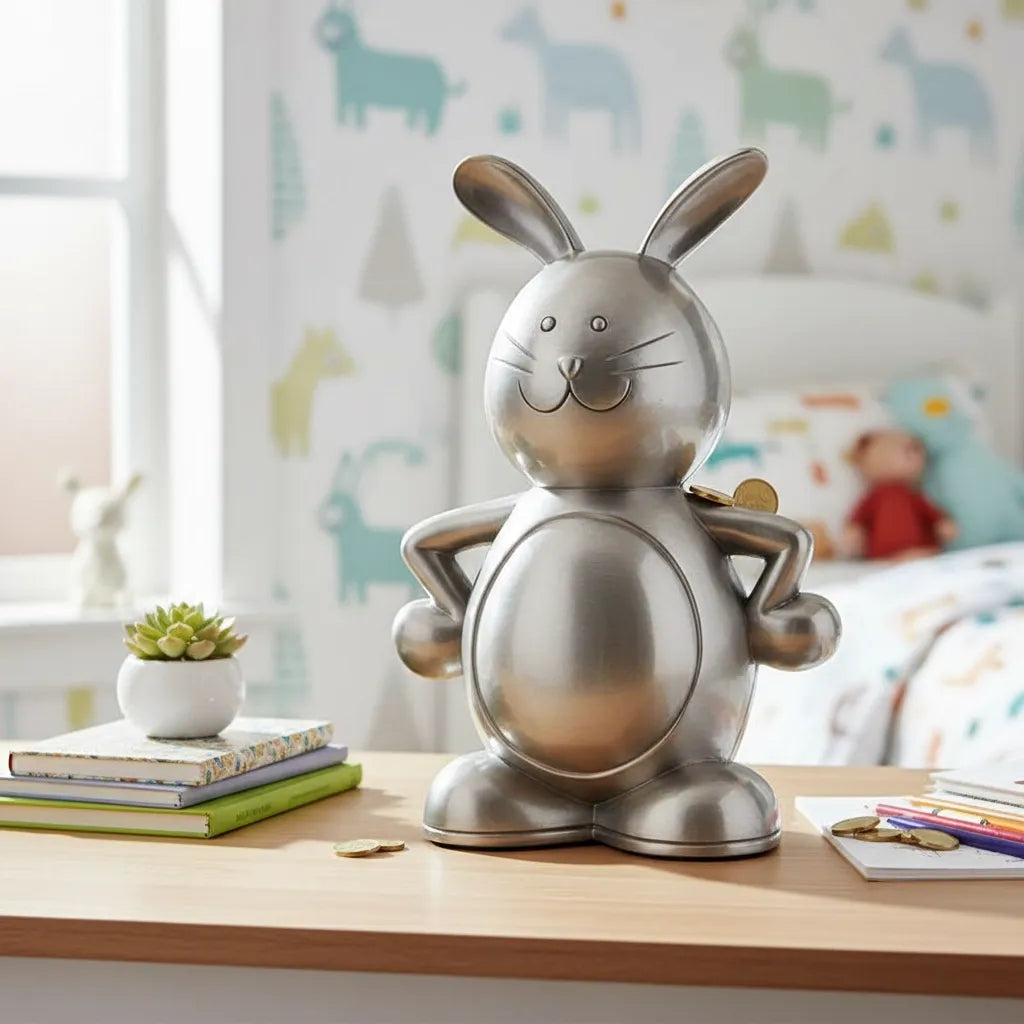 Tirelire Lapin Métal