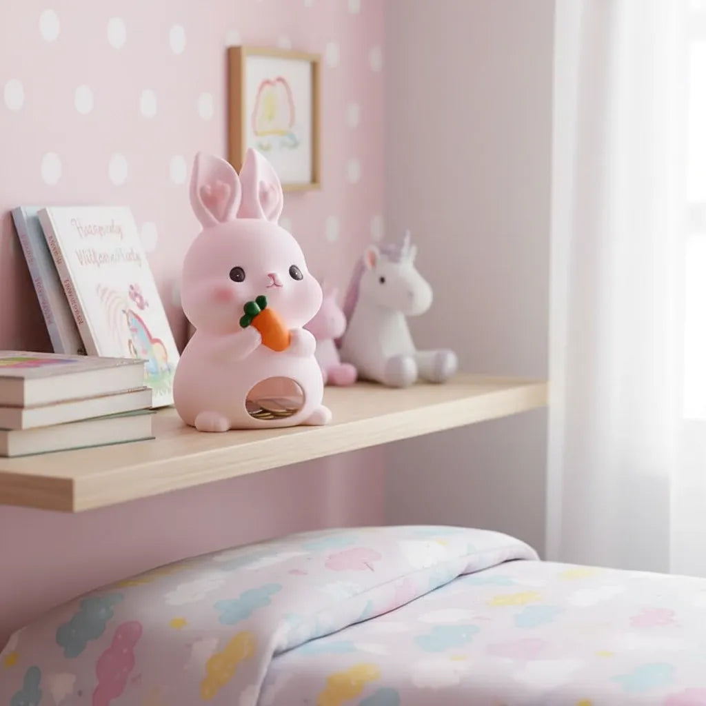 Tirelire Lapin Rose