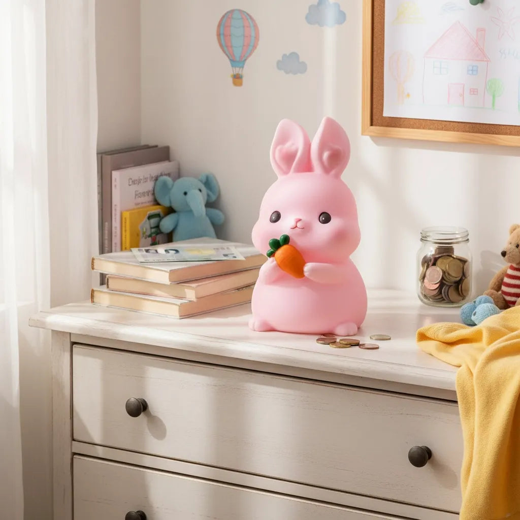 Tirelire Lapin Rose