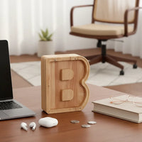 Tirelire Lettre en Bois