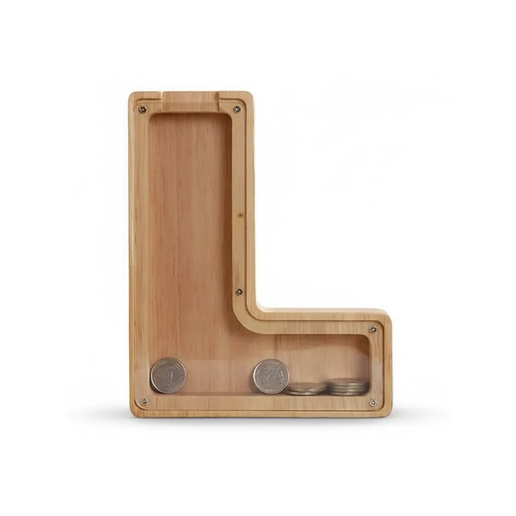 Tirelire Lettre en Bois