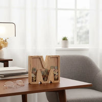 Tirelire Lettre en Bois