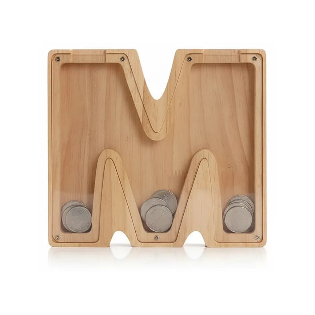 Tirelire Lettre en Bois