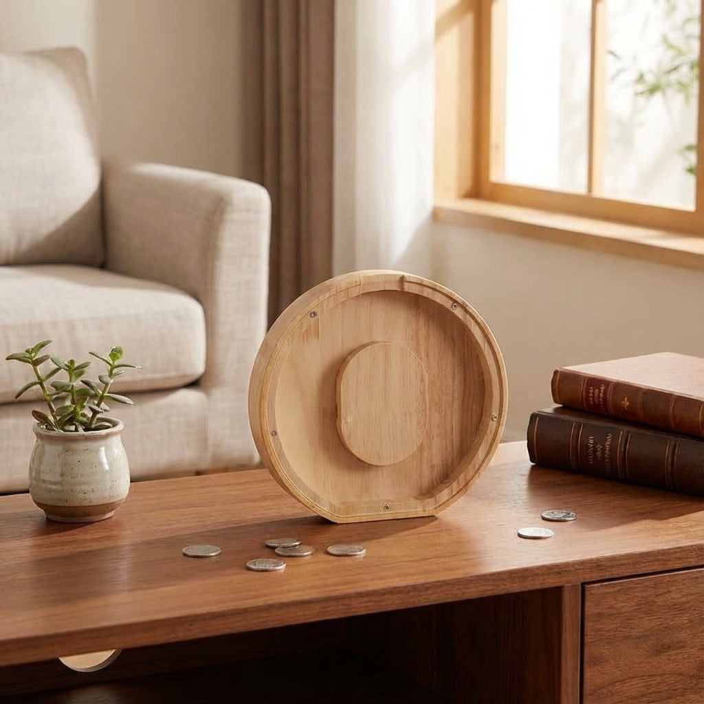 Tirelire Lettre en Bois