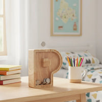 Tirelire Lettre en Bois