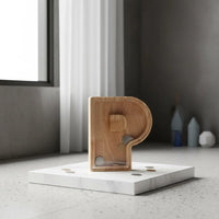 Tirelire Lettre en Bois