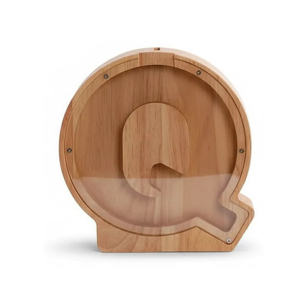 Tirelire Lettre en Bois
