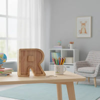 Tirelire Lettre en Bois