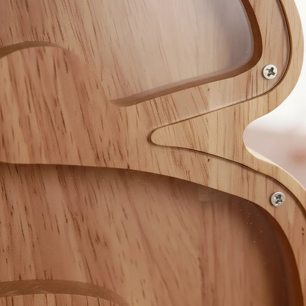 Tirelire Lettre en Bois