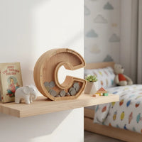 Tirelire Lettre en Bois