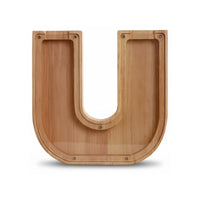 Tirelire Lettre en Bois